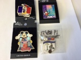 Lot of four Disneyland Pins, 1 from Tokyo, 1 from Paris, 47 year Anniversary and 1985 Pin