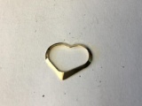 14K Gold Heart Shaped Pendant .08 g total weight