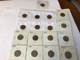 Lot of 16 Lincoln Wheat Pennies, circulated to uncirculated, includes Sealed 2000 Cheerios Penny