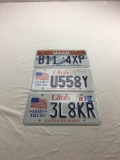 Lot of 3 Utah license plates