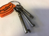 Lot of three vintage Skeleton Keys