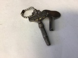 Lot of two vintage Clock Keys