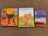 Dinosaur and Utah hardcover and paperback books