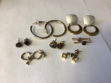 Lot of Seven Pierced Fashion Earrings some with Stones, see photos