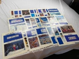 Lot of 26 Olympic Games First Day of Issue Commemorative Stamp Sheets 1983 and 1984