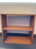 Small wood two shelf book case