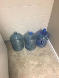 Lot of 6 empty water dispenser bottles