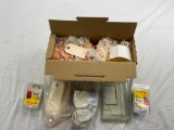 Box lot of marking tags; various sizes and styles