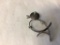 Sterling Silver Broken Bird Pin with Turquoise Eye. 3.87 g total weight.
