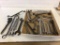 Large lot of various wrenches, including combination, open end, crescent and pipe wrenches
