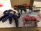 Lot of various clamps, 2 c- clamps, 12 wood clamps, 2 hand clamps & new 3/4? pipe clamp with stand
