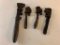 Lot of 4 Vintage Pipe Wrenches