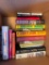 Box lot of hardcover and paperback fiction books