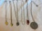 Lot of 6 Misc. Gold-Toned and Silver-Toned Pendant Necklaces