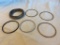 Lot of 6 Misc. Silver-Toned and Gold-Toned Bangle Costume Bracelets