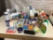 Large Amount of Cleaning Supplies, including chemicals, bags, gloves & First Aid Kit
