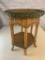 Vintage Wicker End Table