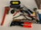 Lot of misc Tools- Pliers, Pipe Wrench, Hand Saws and more