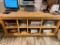 Large Wood Work Bench Table with under table storage