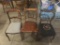 Lot of 3 Wooden Chairs with Cushions (No Shipping)