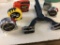 Lot of five tap measures ranging from 16 to 30 feet, one is Black and Decker AutoTape.