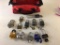 Lot of 12 locks (mostly Master) with keys, includes bag for storage.