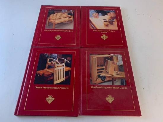 Lot of 4 Hardcover books on Woodworking