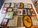 Large lot of pictured and picture framed