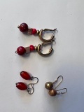 Lot of 3 Costume Jewelry Earrings