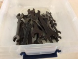 Lot of 20 Vintage Drop Forge Open End Wrenches