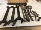 Lot of Vintage Tools, Open & Combo Wrenches, Spanner Wrench and other Specialty Tools