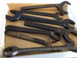 Lot of 7 Vintage Open End Wrenches