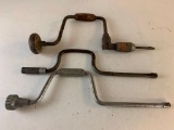 Lot of 3 Vintage Hand Crank Drills