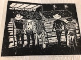Binder full of Karen Johnson Artist proof sheets.