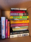 Box lot of hardcover and paperback fiction books