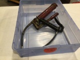 Lot of two working grease guns, one medium and other large