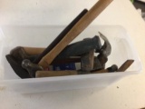 Lot of 9 hammers, 3 different ball peen, 3 different mallets, 1 claw & 2 different pick hammers