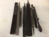 Lot of 11 various and size & type files, from rough filing to finish filing.