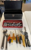 Large lot of tools in tool box
