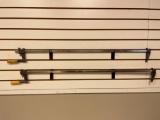 Lot of 2 metal clamps with wood handles 40