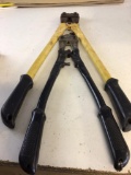 Lot of two bolt cutters, one is 25? while the other is 19?.