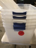 Six 15? by 26? by 12? High Clear Totes with Linds