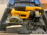 DEWALT DW938 18V Cordless Reciprocating Saw and DW936 18V Circular Saw with battery, charge, case