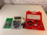 Lot of misc Tools- Sunex Pencil Die Grinder Set, Drill Bits, Saw Blade and more
