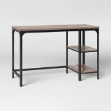 Jackman Industrial Wood Desk with Storage Brown - Threshold BRAND NEW in box