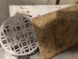 Lot of 3 Plant dolly?s Two 13 1/2? x 19? wood Dolly with 2? caster wheels, 12? round metal floor