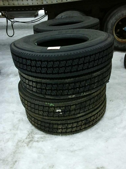 (8) 11R22.5 Goodyear Recap Tires