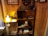 Book Shelf & Contents, Lamps, Magazines & Rack