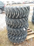 (4) Skid Steer Tires & Rims