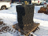 (4) Hard Tire Skid Steer Tires